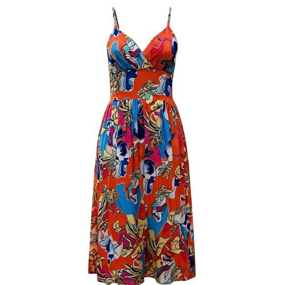 Colorful Summer Mundefeis Dress Size L